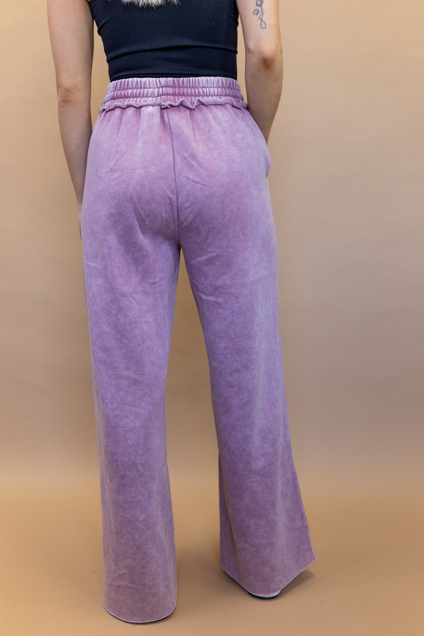 Nona Drawstring Pants in Lilac