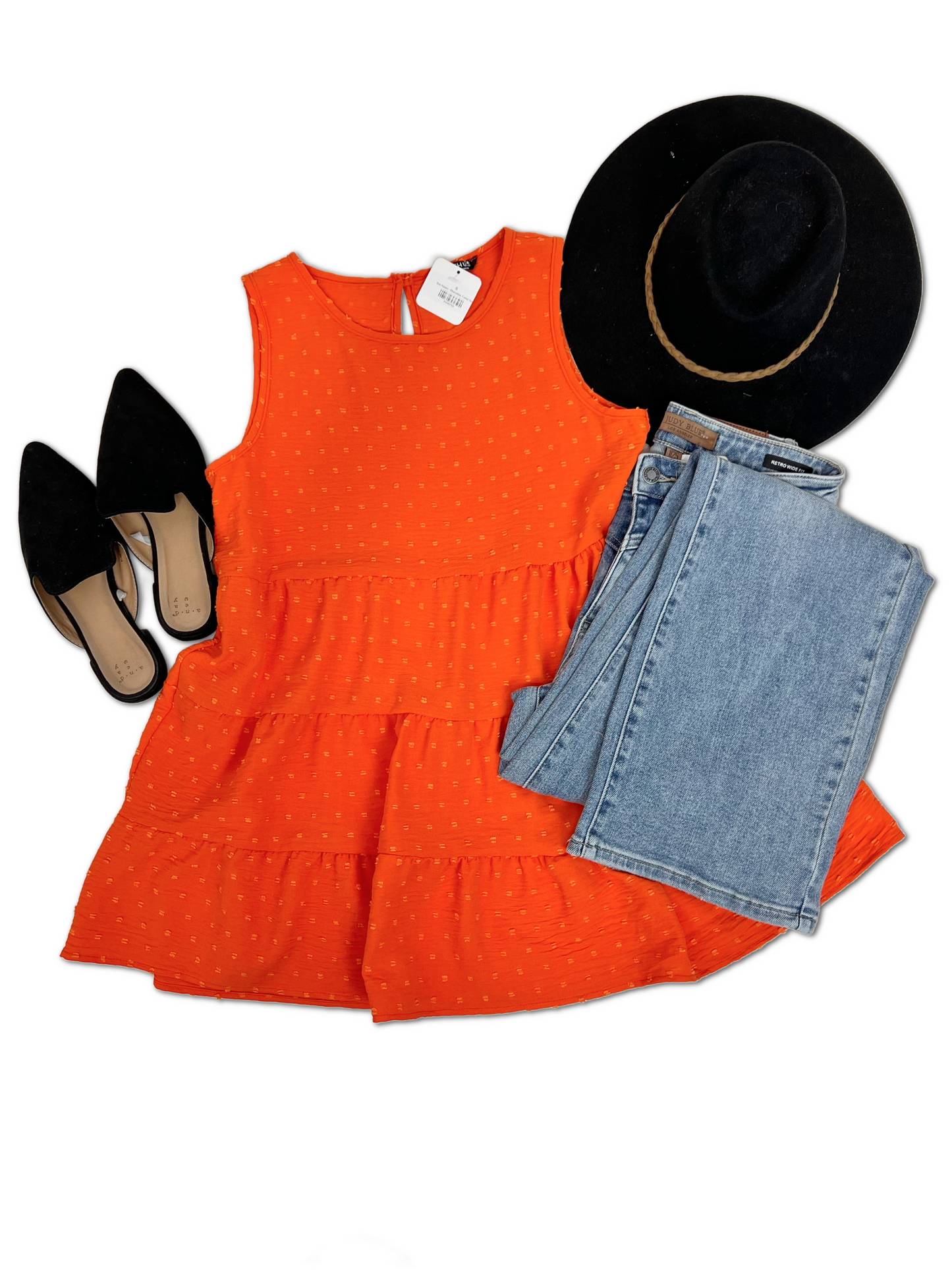 Sun Kissed - Sleeveless Tiered Top