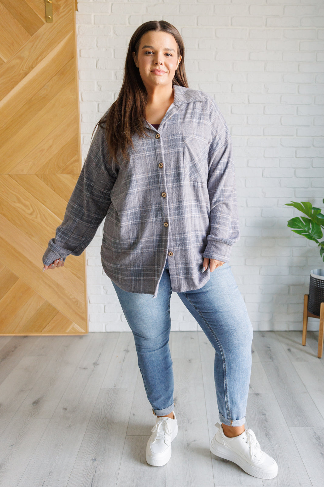 Out of the Woods Plaid Button Up