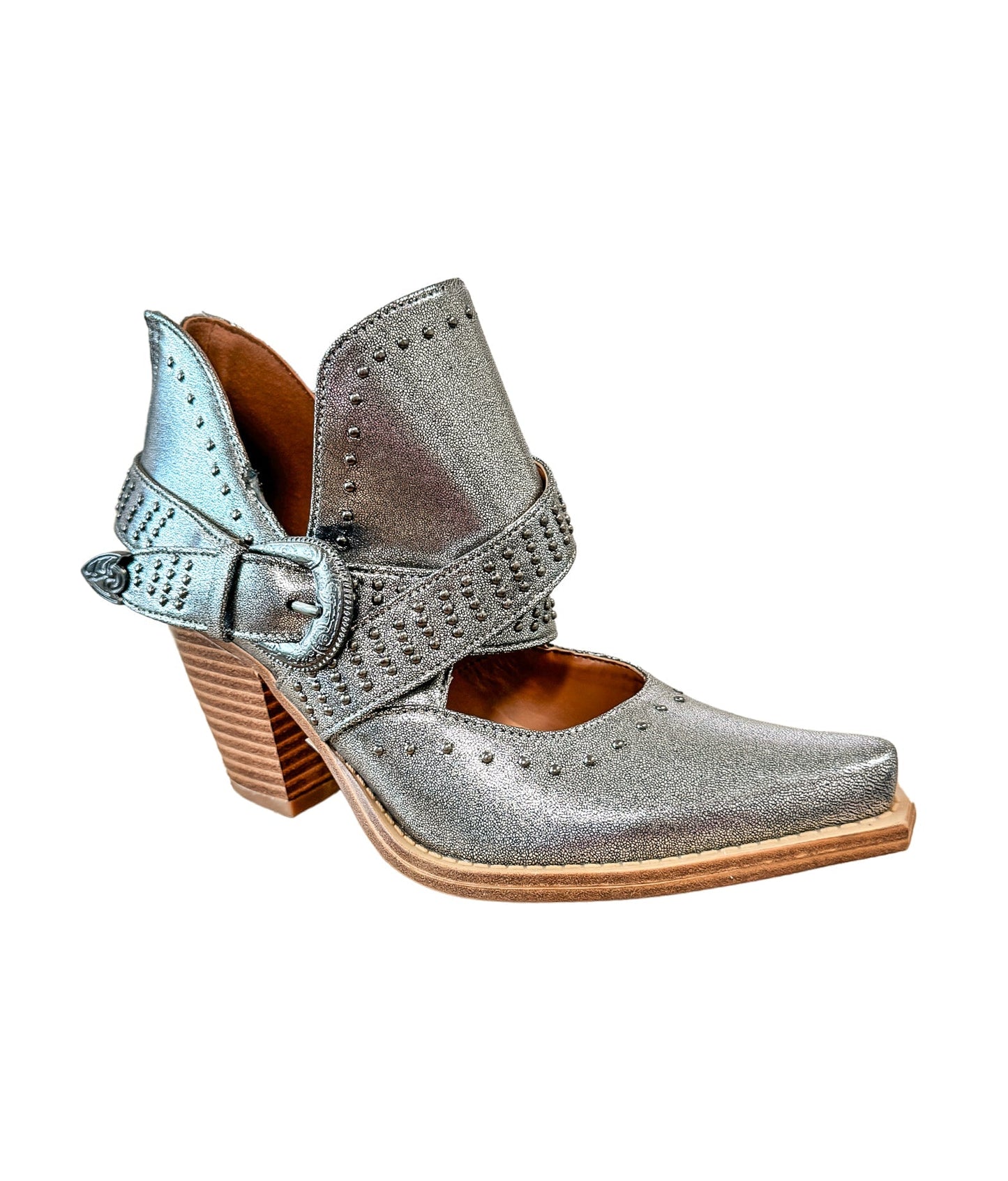 Fiona Ankle Boot in Silver