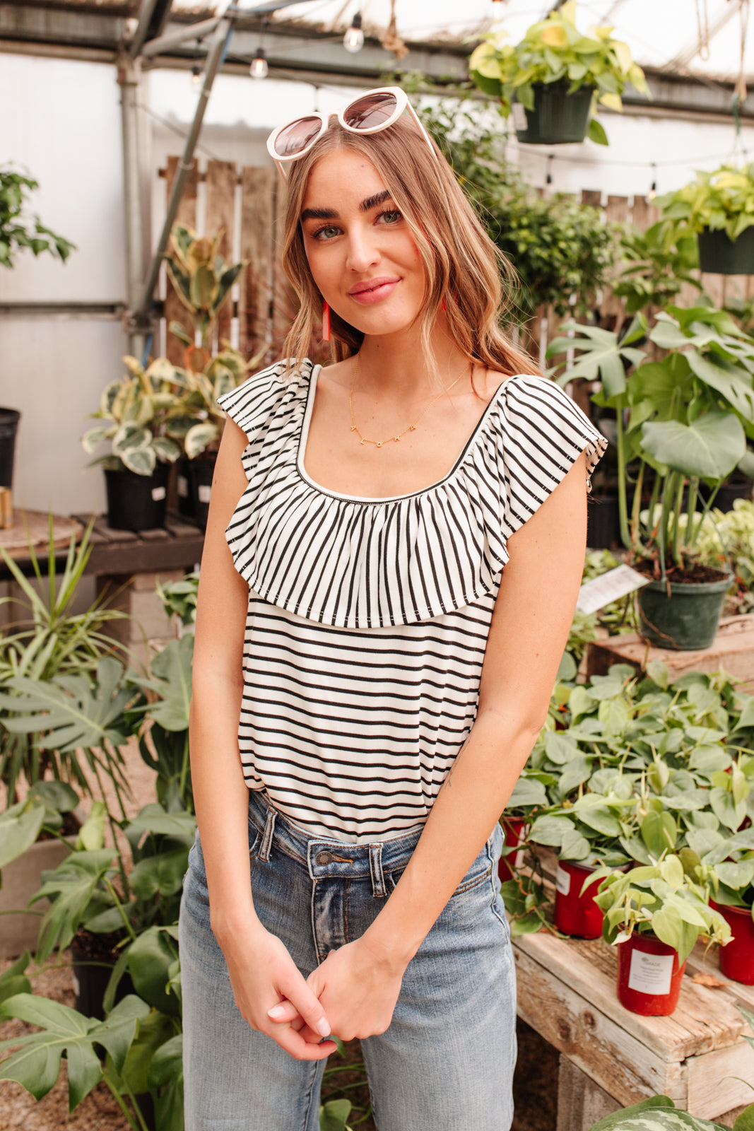 Extra Time Striped Top