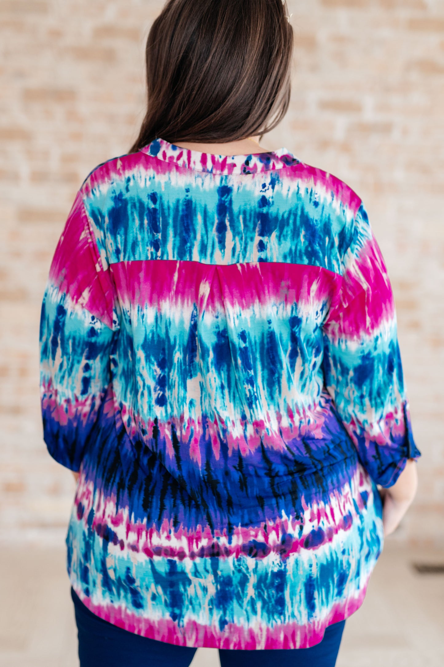 Lizzy Blouse in Tie Dye